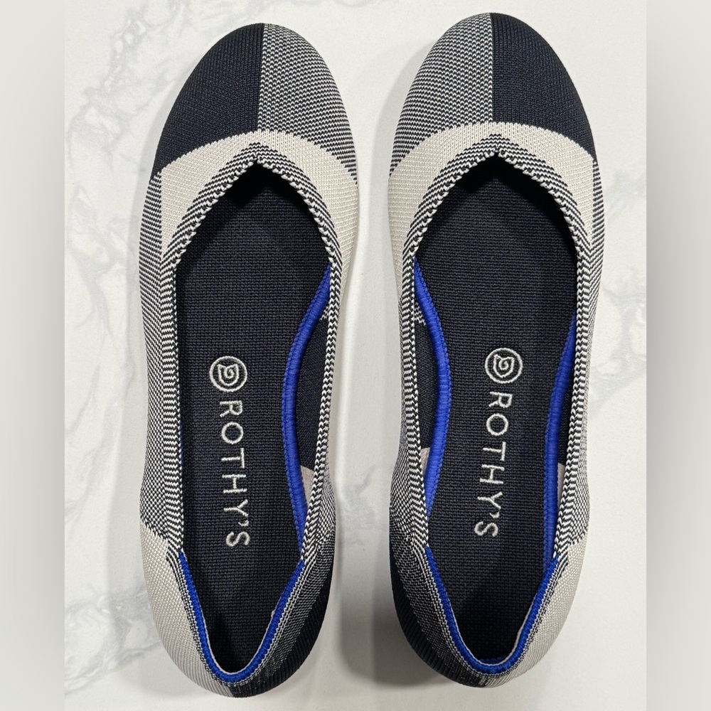 Rothy’s - The Flat in Captoe Black (Size 9.5)